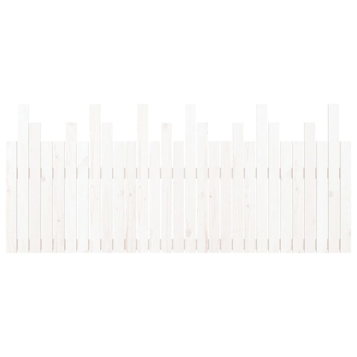 sengegavl 185x3x80 cm massivt fyrretræ hvid