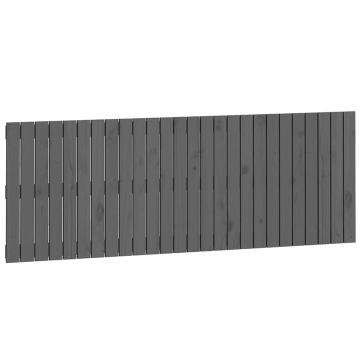 sengegavl 166x3x60 cm massivt fyrretræ grå