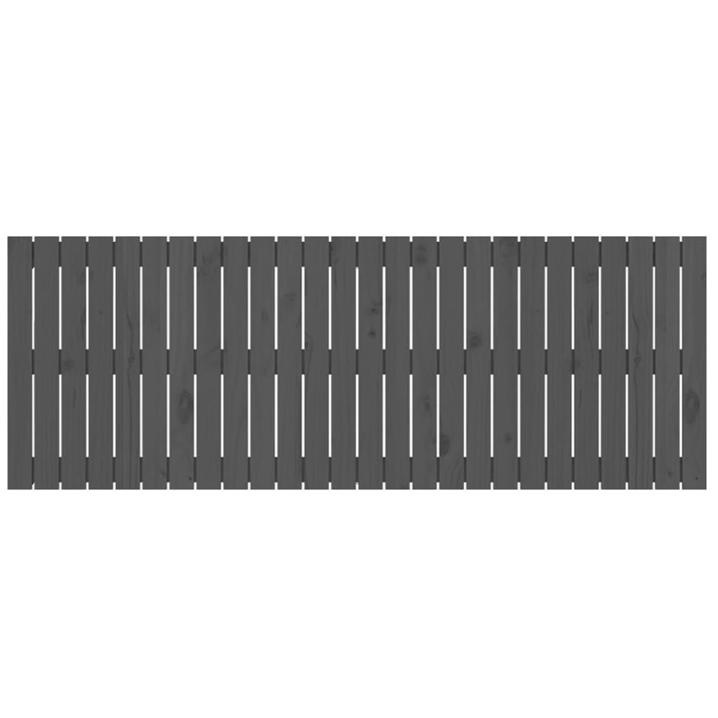 sengegavl 166x3x60 cm massivt fyrretræ grå