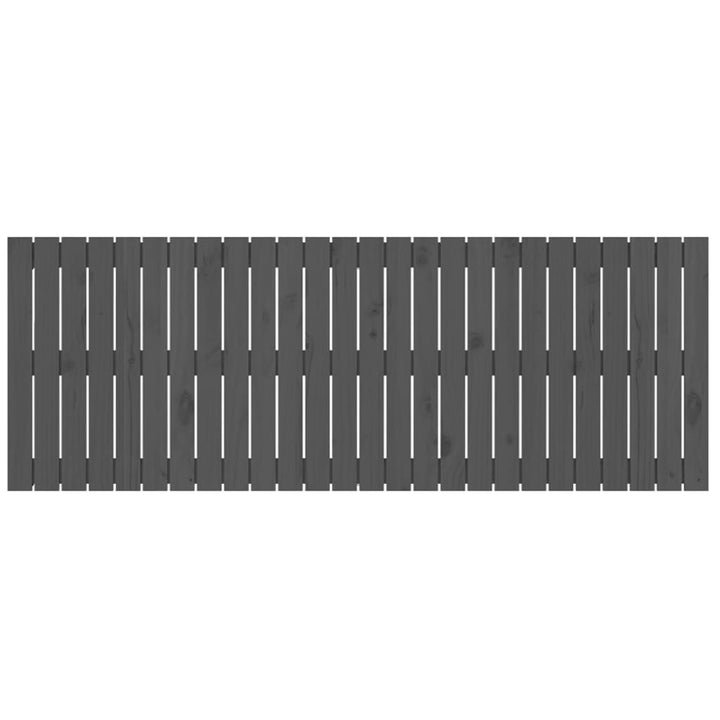 sengegavl 166x3x60 cm massivt fyrretræ grå
