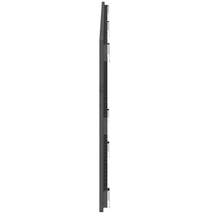 sengegavl 166x3x60 cm massivt fyrretræ grå