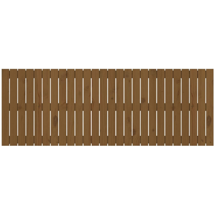 sengegavl 166x3x60 cm massivt fyrretræ gyldenbrun