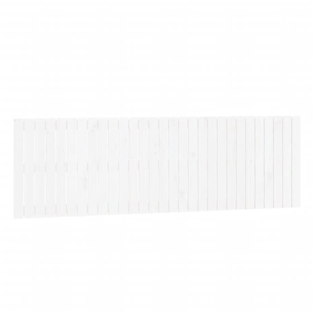 sengegavl 185x3x60 cm massivt fyrretræ hvid