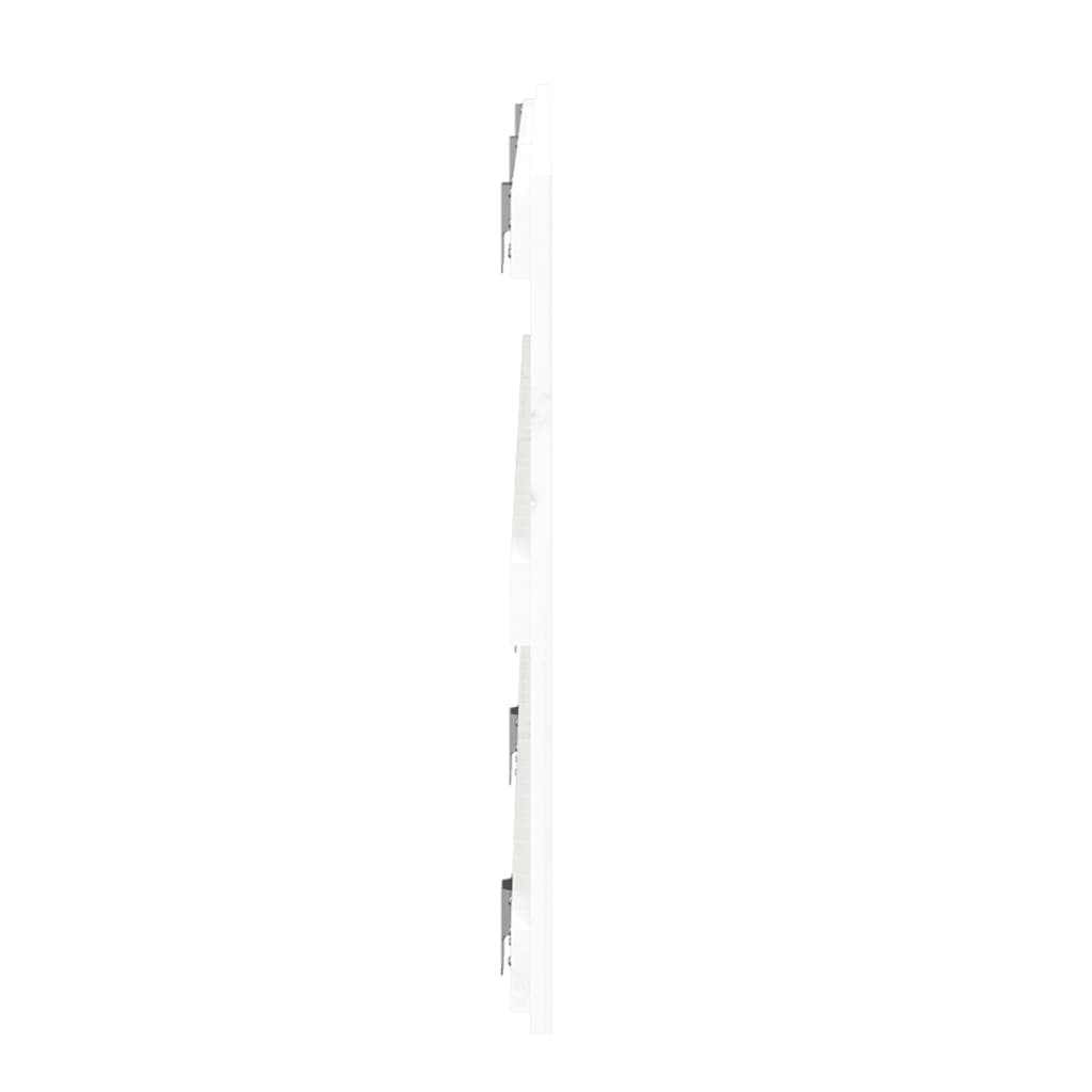 sengegavl 185x3x60 cm massivt fyrretræ hvid