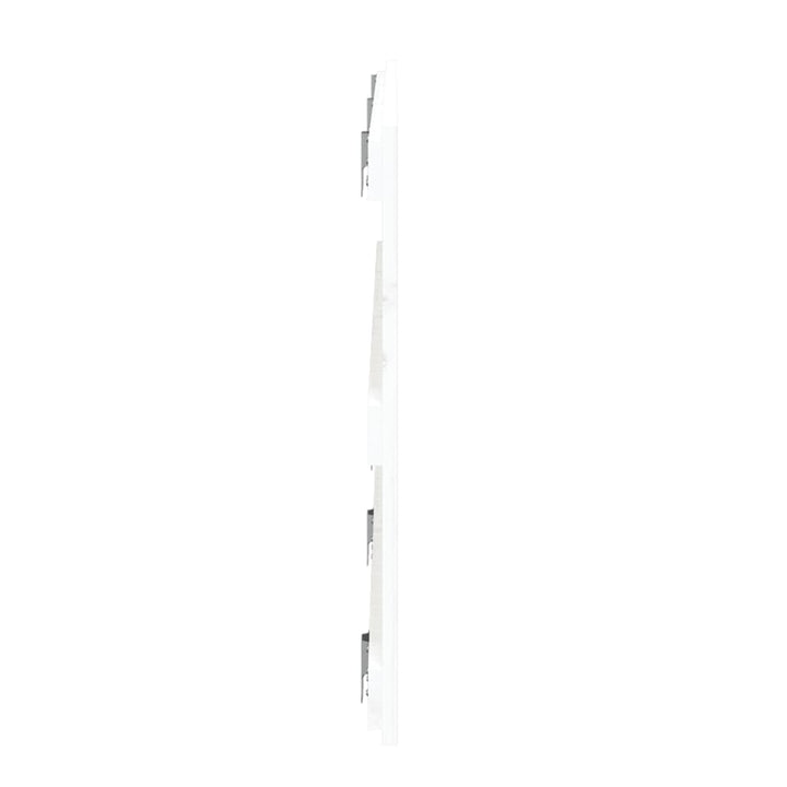 sengegavl 185x3x60 cm massivt fyrretræ hvid