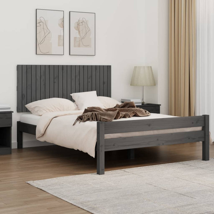 sengegavl 140x3x60 cm massivt fyrretræ