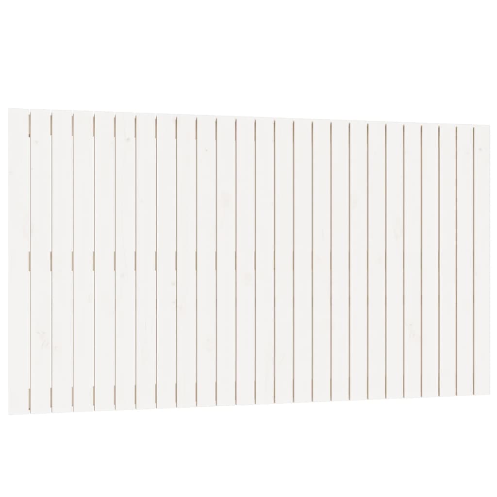 sengegavl 159,5x3x90 cm massivt fyrretræ hvid