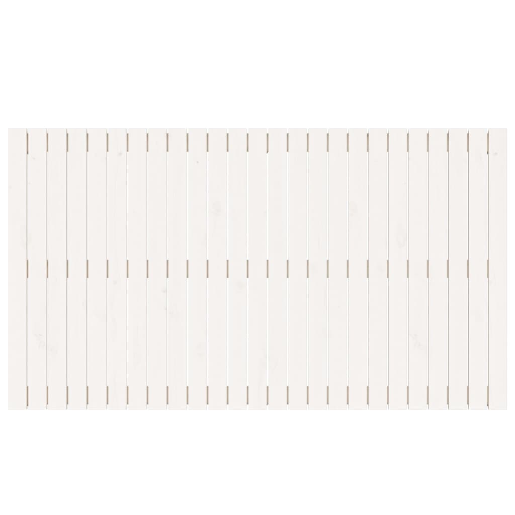 sengegavl 159,5x3x90 cm massivt fyrretræ hvid