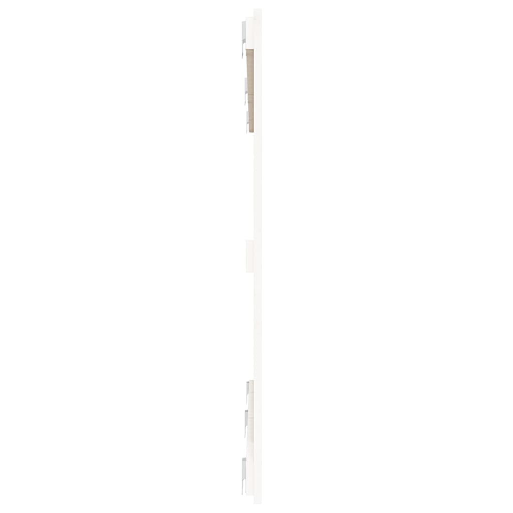 sengegavl 159,5x3x90 cm massivt fyrretræ hvid