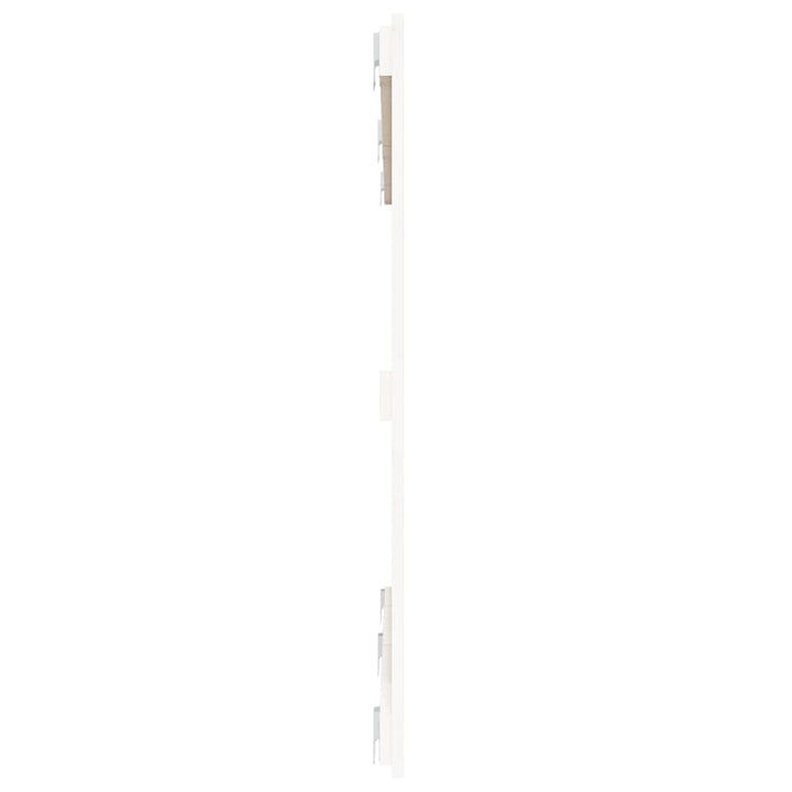 sengegavl 159,5x3x90 cm massivt fyrretræ hvid