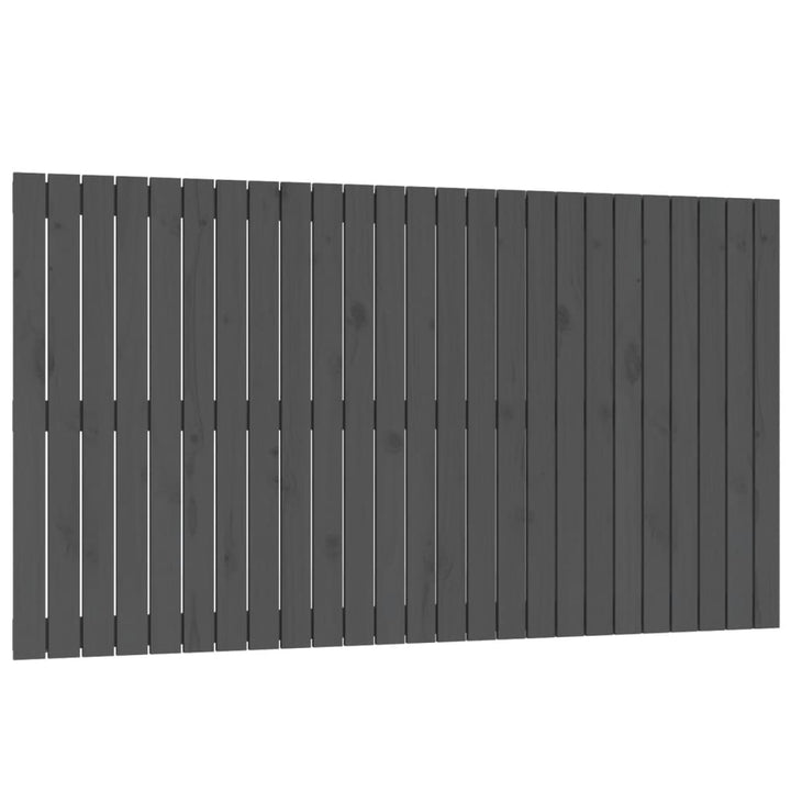 sengegavl 159,5x3x90 cm massivt fyrretræ grå