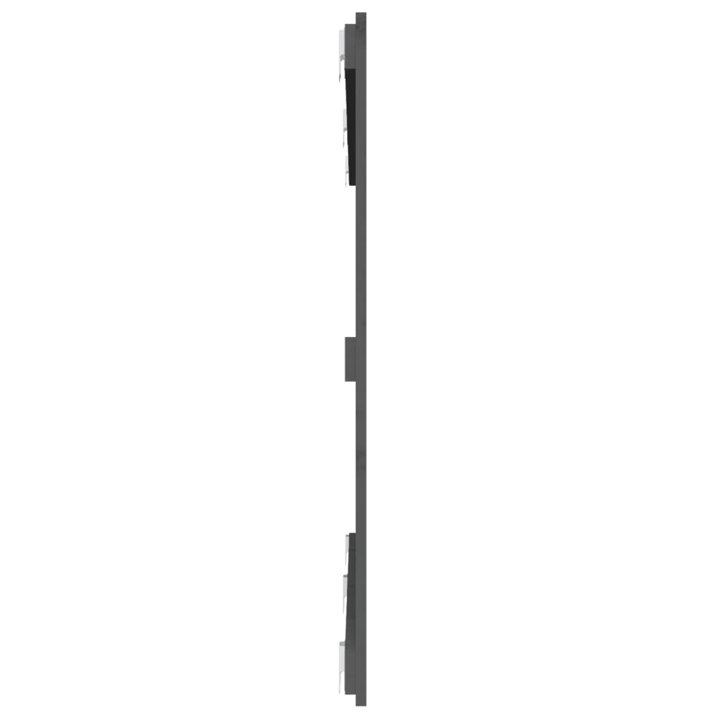 sengegavl 159,5x3x90 cm massivt fyrretræ grå