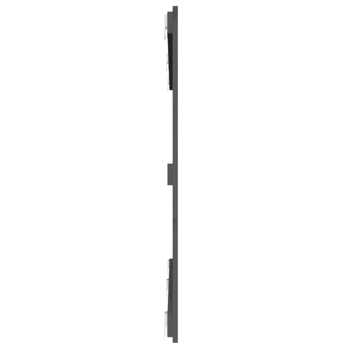 sengegavl 159,5x3x90 cm massivt fyrretræ grå