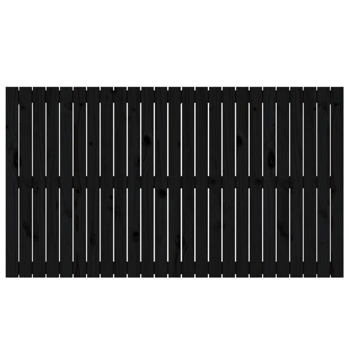 sengegavl 159,5x3x90 cm massivt fyrretræ sort