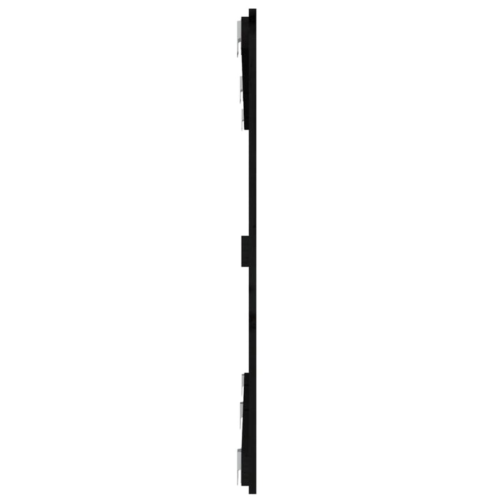 sengegavl 159,5x3x90 cm massivt fyrretræ sort