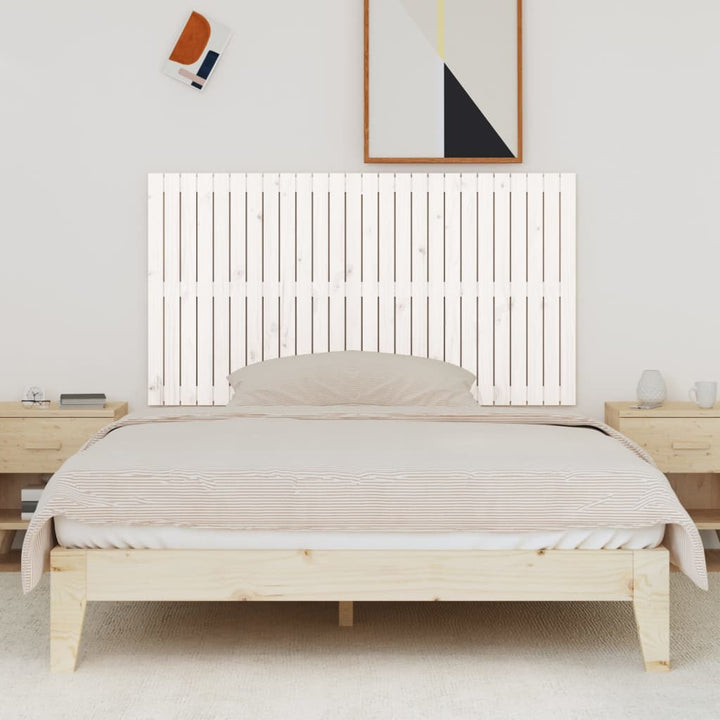 sengegavl 166x3x90 cm massivt fyrretræ hvid