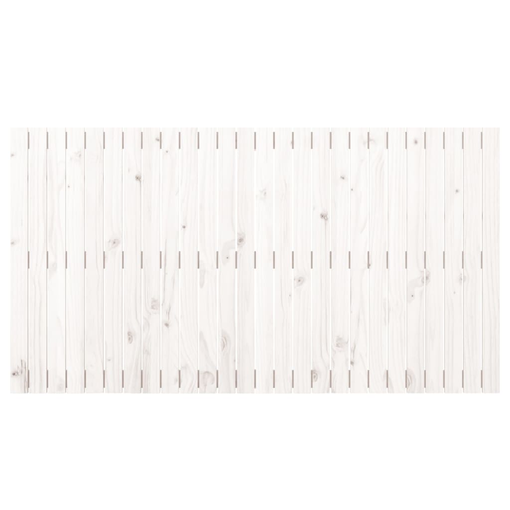 sengegavl 166x3x90 cm massivt fyrretræ hvid