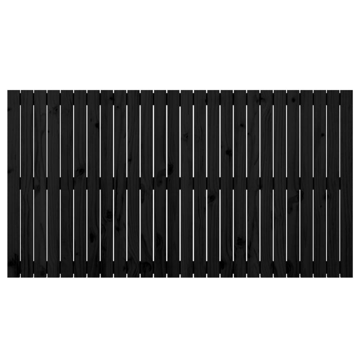 sengegavl 166x3x90 cm massivt fyrretræ sort