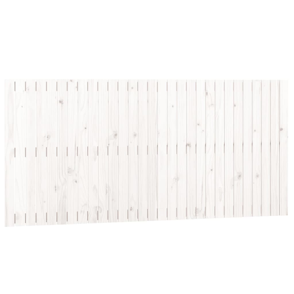 sengegavl 185x3x90 cm massivt fyrretræ hvid