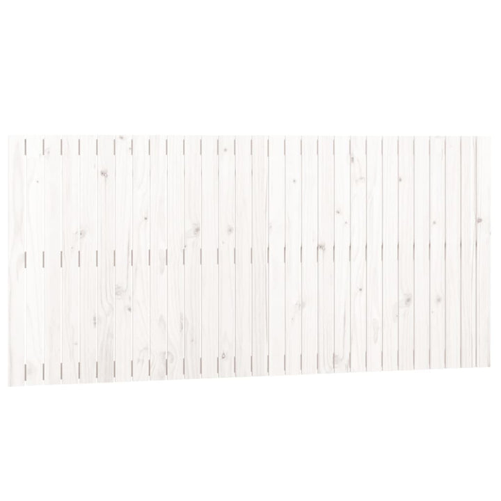 sengegavl 185x3x90 cm massivt fyrretræ hvid
