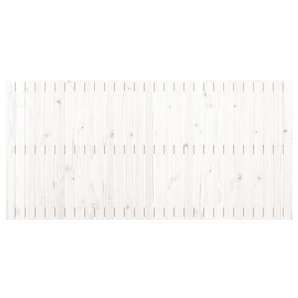 sengegavl 185x3x90 cm massivt fyrretræ hvid