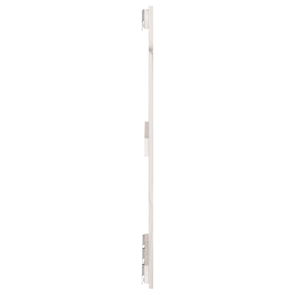 sengegavl 185x3x90 cm massivt fyrretræ hvid
