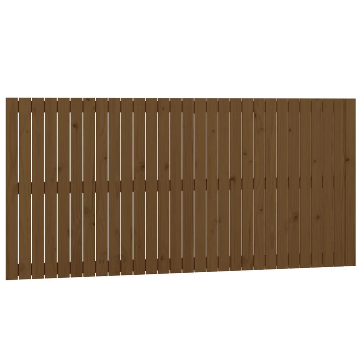 sengegavl 185x3x90 cm massivt fyrretræ gyldenbrun