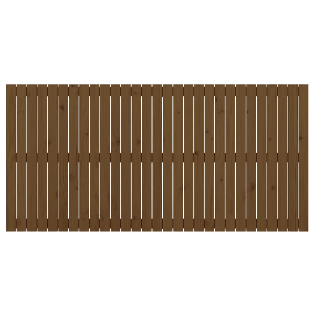 sengegavl 185x3x90 cm massivt fyrretræ gyldenbrun