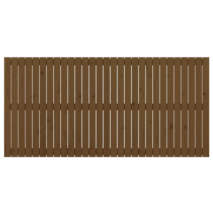 sengegavl 185x3x90 cm massivt fyrretræ gyldenbrun