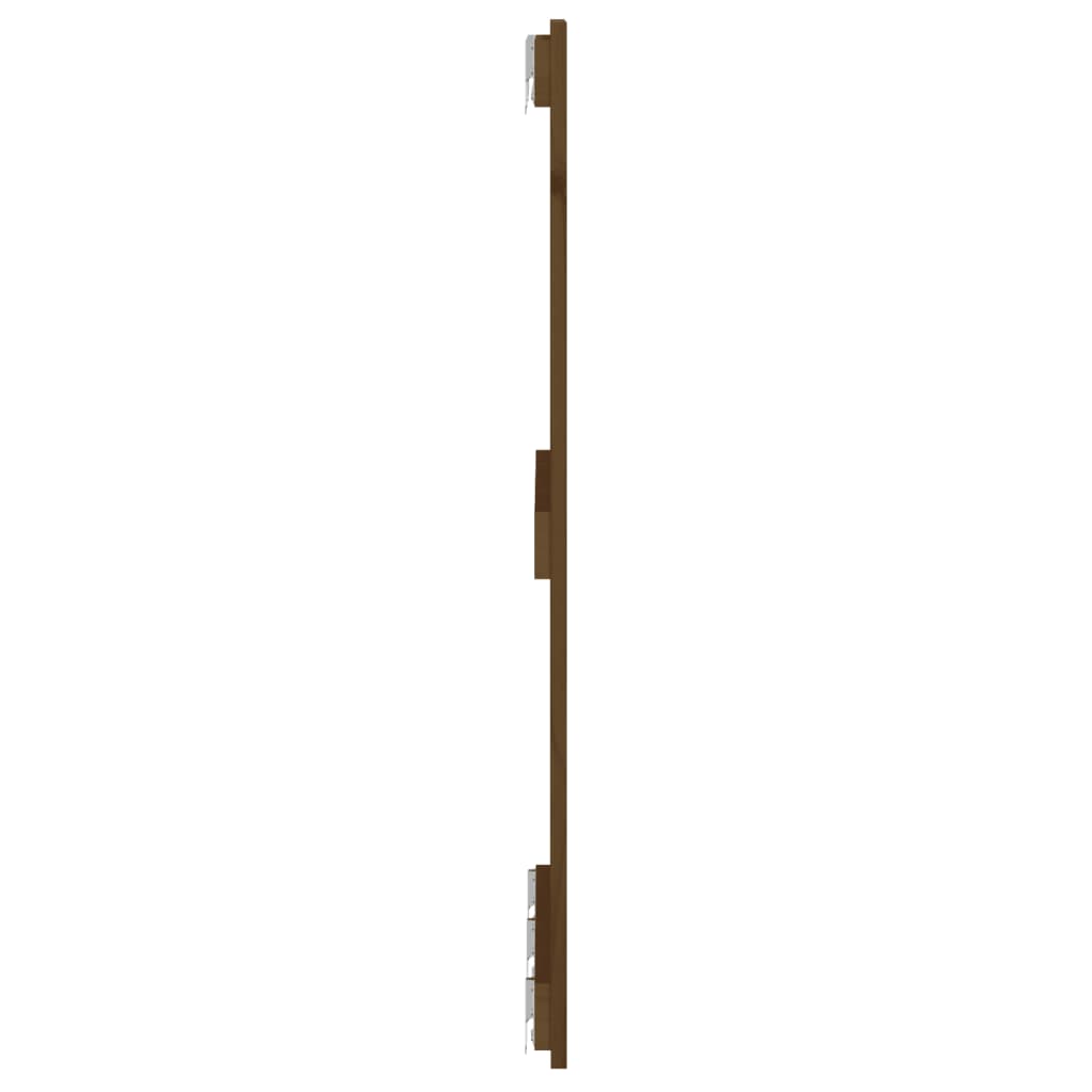 sengegavl 185x3x90 cm massivt fyrretræ gyldenbrun