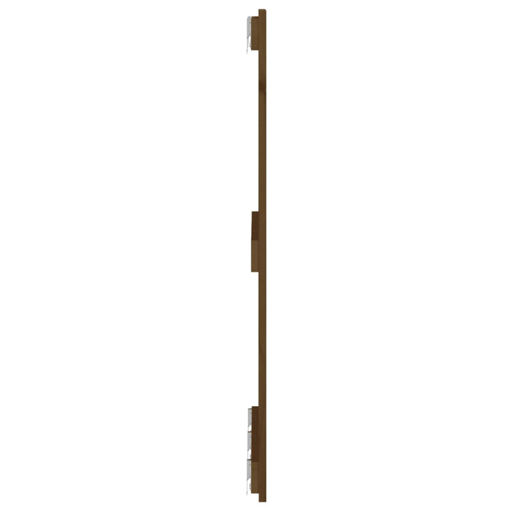sengegavl 185x3x90 cm massivt fyrretræ gyldenbrun