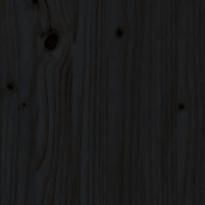 sengegavl 185x3x90 cm massivt fyrretræ sort