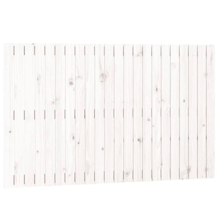 sengegavl 140x3x90 cm massivt fyrretræ hvid