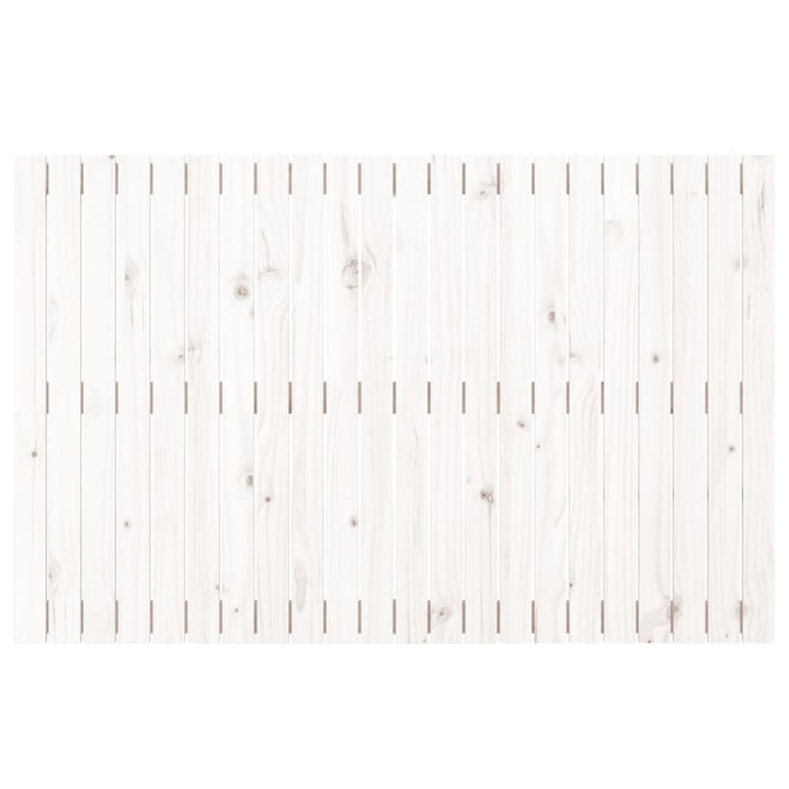 sengegavl 140x3x90 cm massivt fyrretræ hvid