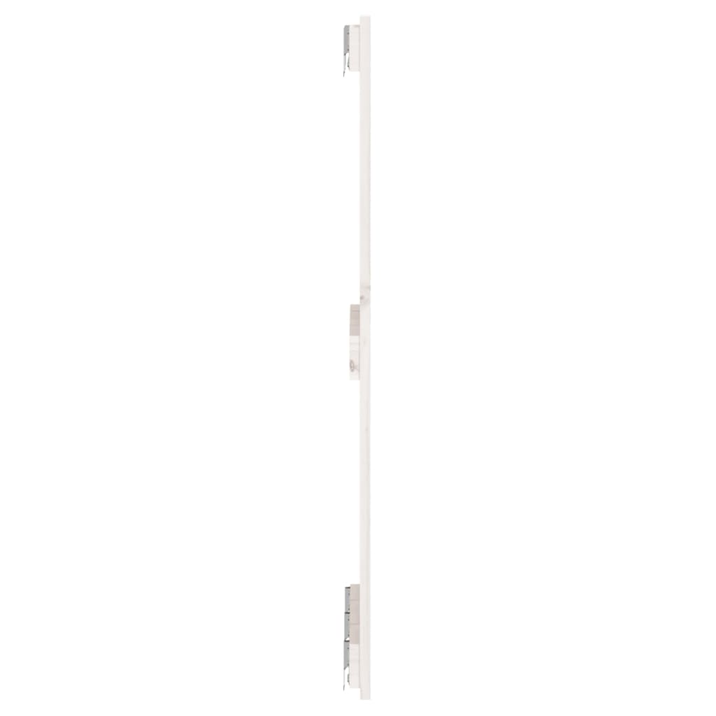 sengegavl 140x3x90 cm massivt fyrretræ hvid