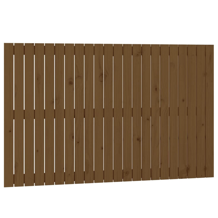 sengegavl 140x3x90 cm massivt fyrretræ gyldenbrun