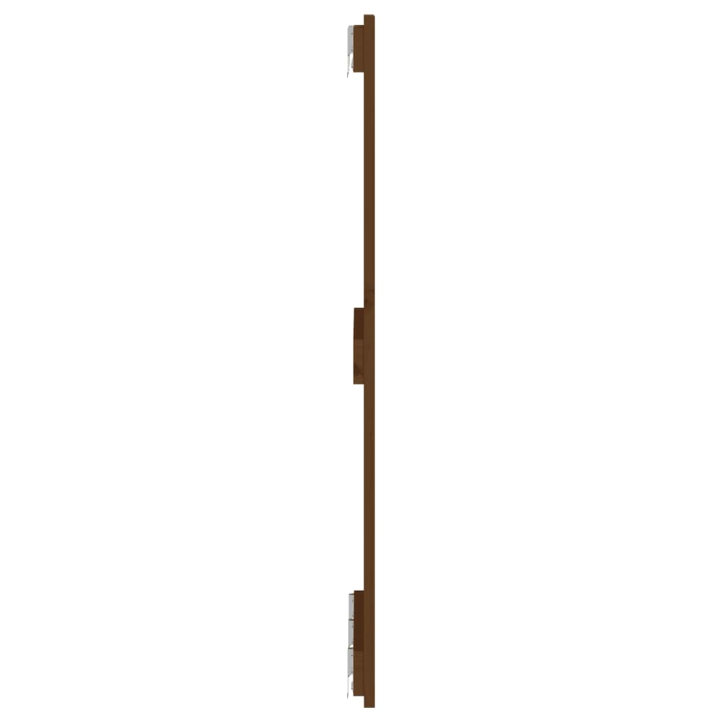 sengegavl 140x3x90 cm massivt fyrretræ gyldenbrun