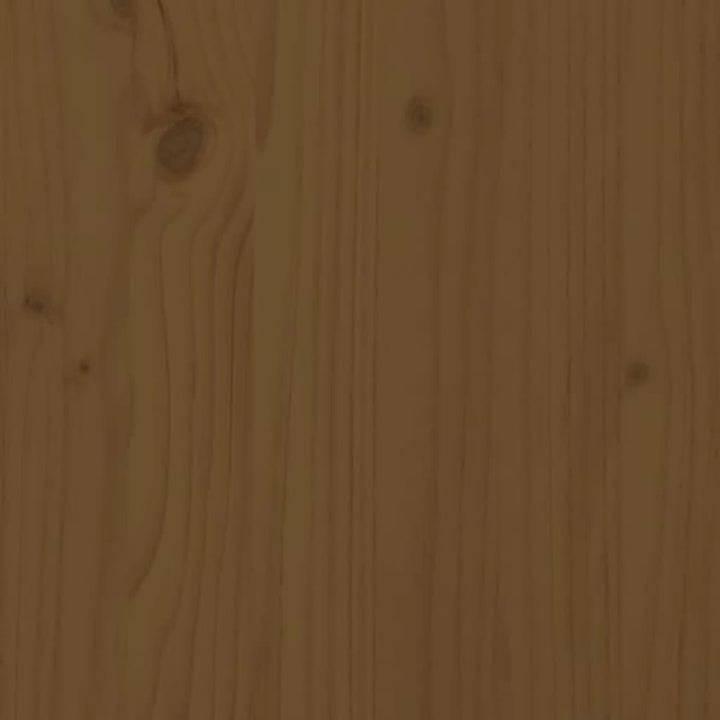 væghængt sengegavl 108x3x110 cm massivt fyrretræ gyldenbrun