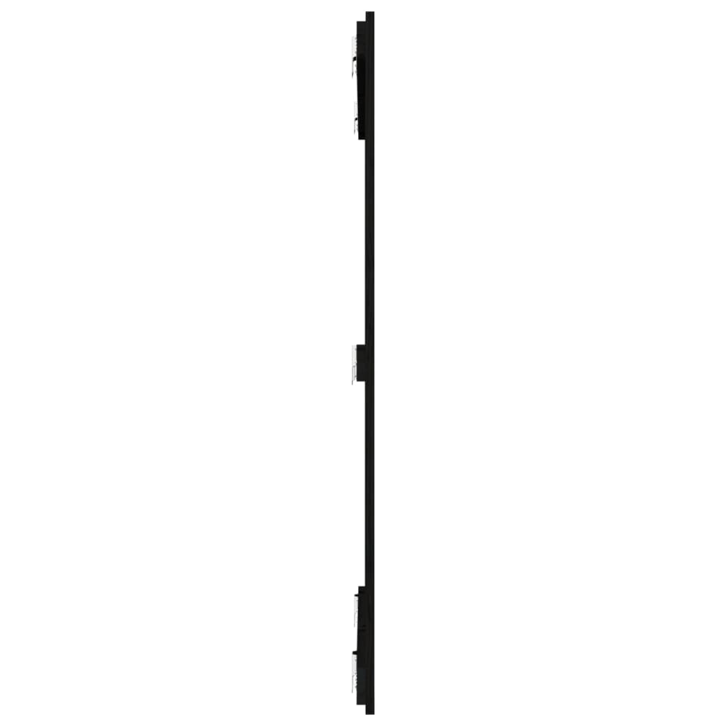 sengegavl 108x3x110 cm massivt fyrretræ sort