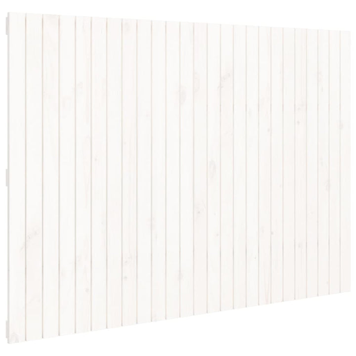 sengegavl 159,5x3x110 cm massivt fyrretræ hvid