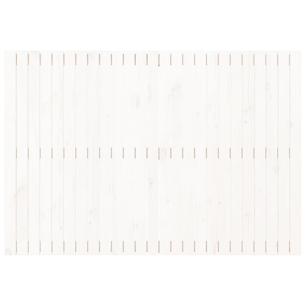 sengegavl 159,5x3x110 cm massivt fyrretræ hvid