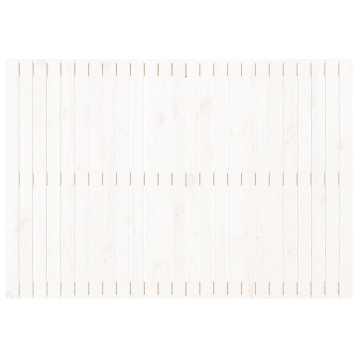 sengegavl 159,5x3x110 cm massivt fyrretræ hvid