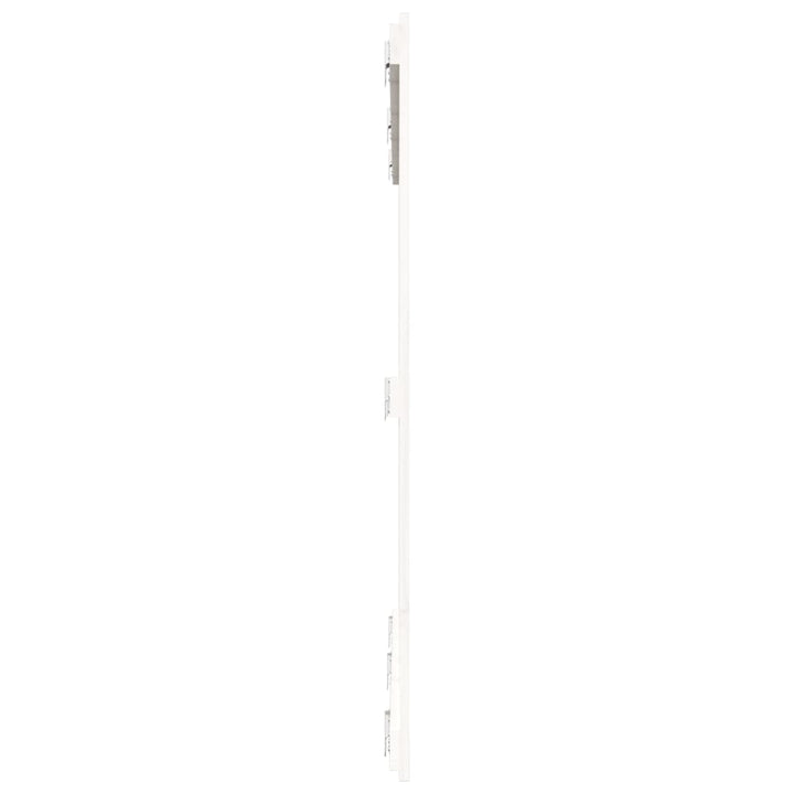 sengegavl 159,5x3x110 cm massivt fyrretræ hvid