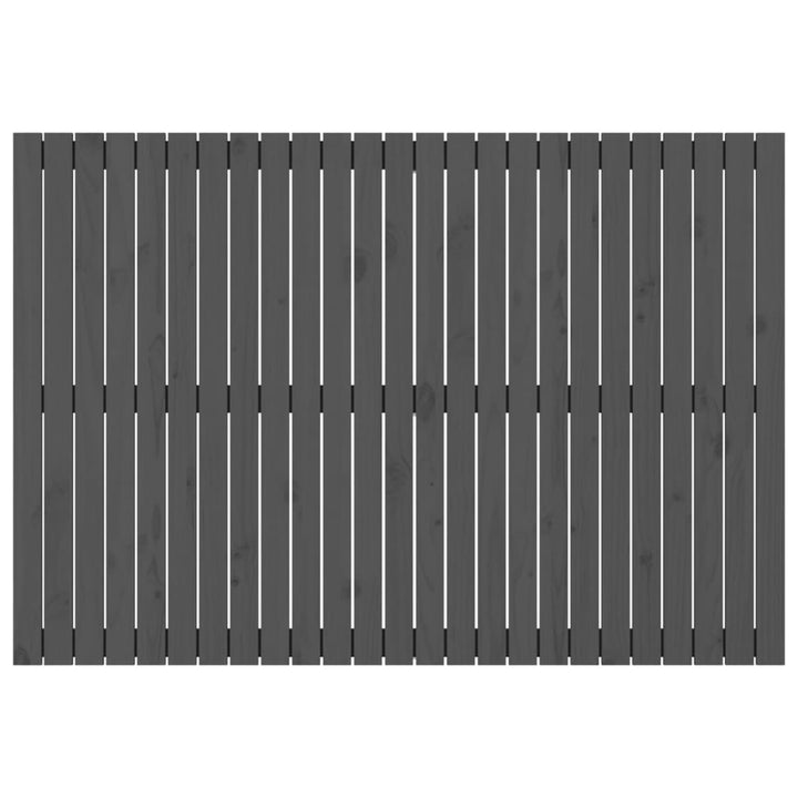 sengegavl 159,5x3x110 cm massivt fyrretræ grå