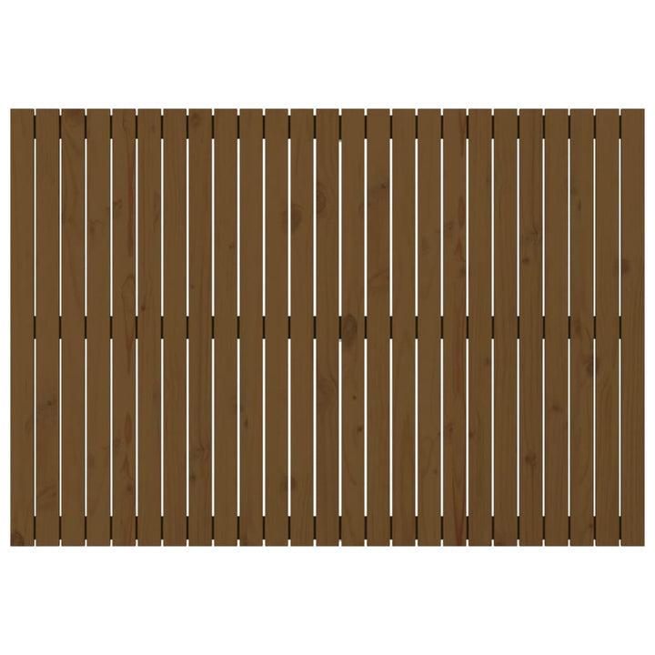 sengegavl 159,5x3x110 cm massivt fyrretræ gyldenbrun