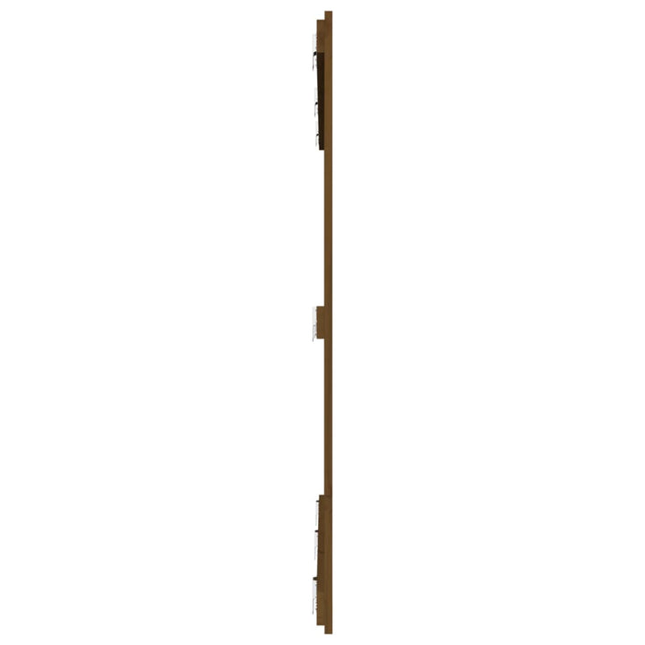 sengegavl 159,5x3x110 cm massivt fyrretræ gyldenbrun