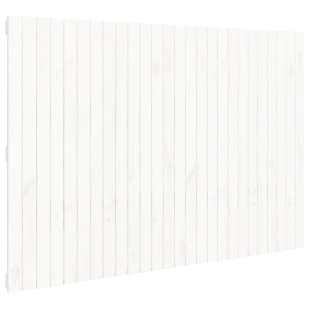 sengegavl 166x3x110 cm massivt fyrretræ hvid