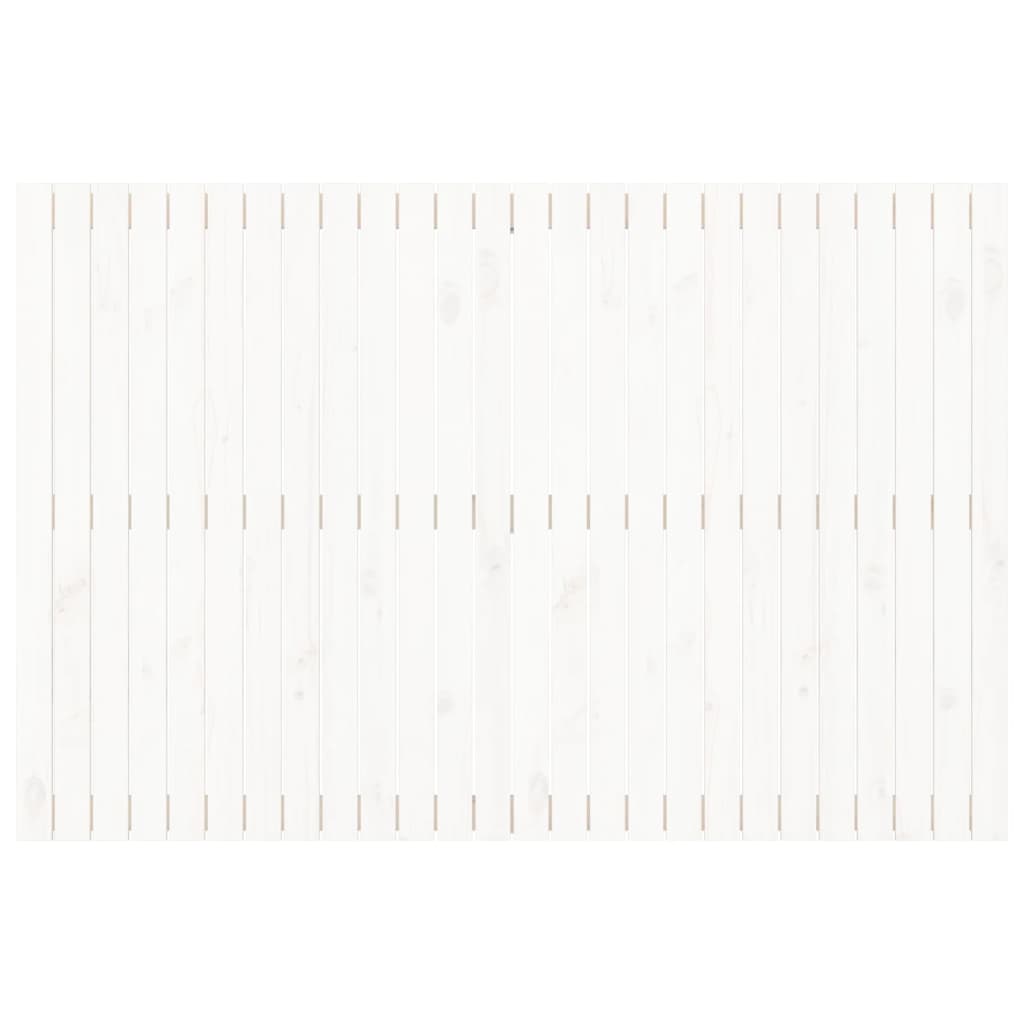 sengegavl 166x3x110 cm massivt fyrretræ hvid