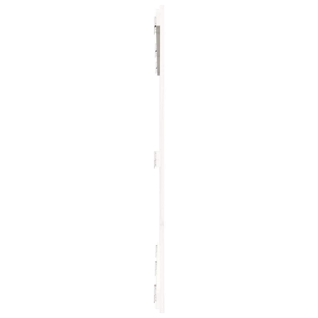 sengegavl 166x3x110 cm massivt fyrretræ hvid