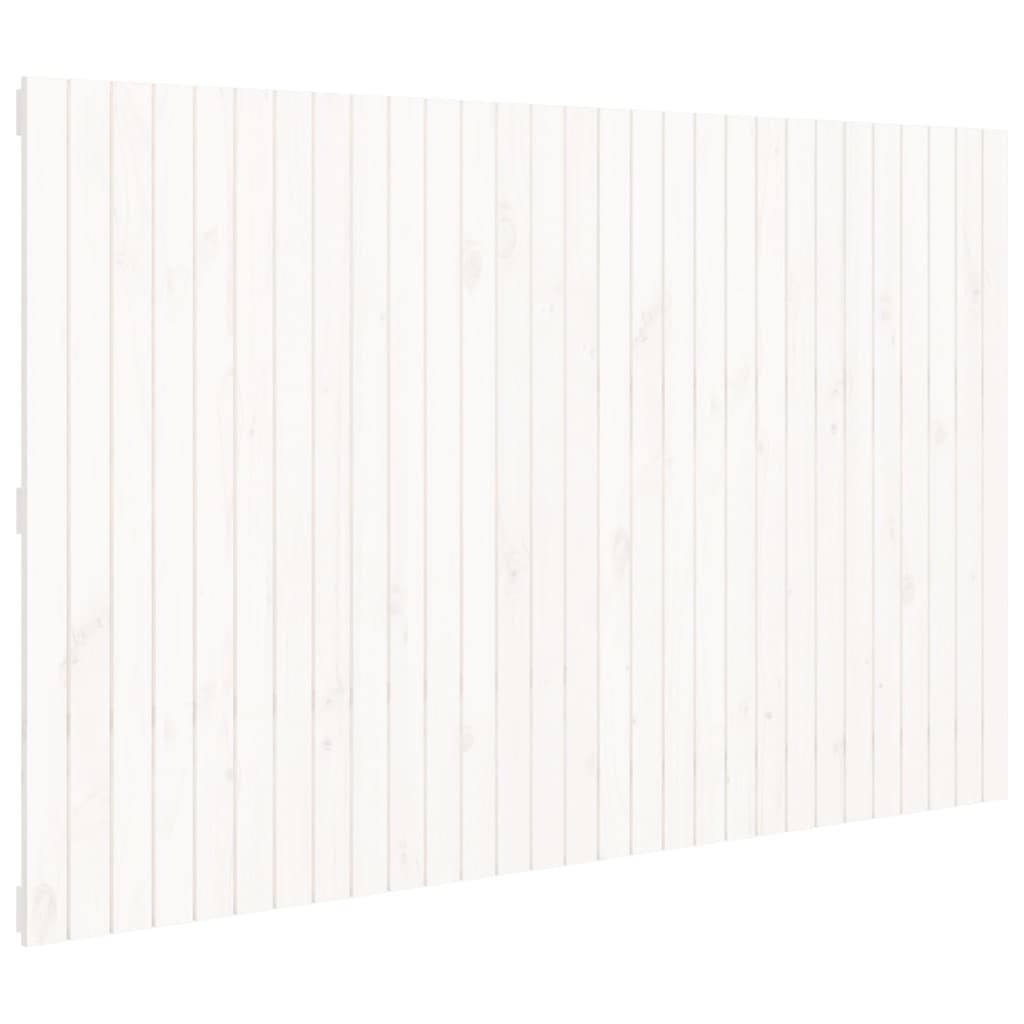 sengegavl 185x3x110 cm massivt fyrretræ hvid